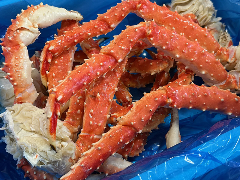 <GW先取り大特価セール3>“訳あり”北海道産ボイル冷凍たらばがに肩　約1.0kg