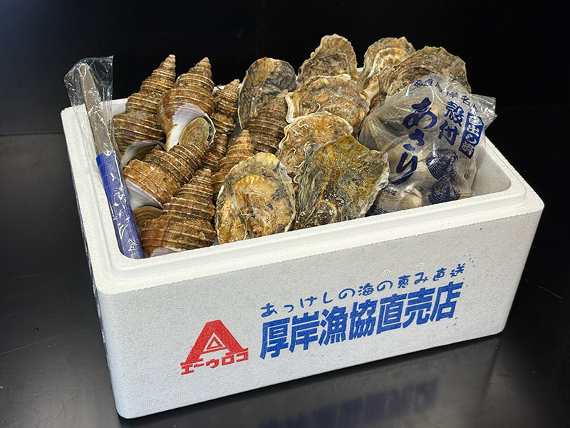 <25周年感謝祭セット09>厚岸活貝セット