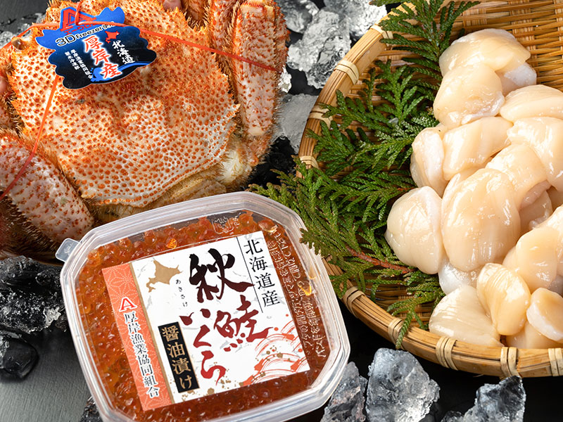 <歳末お取り寄せセット12>毛がに・帆立・いくらセット