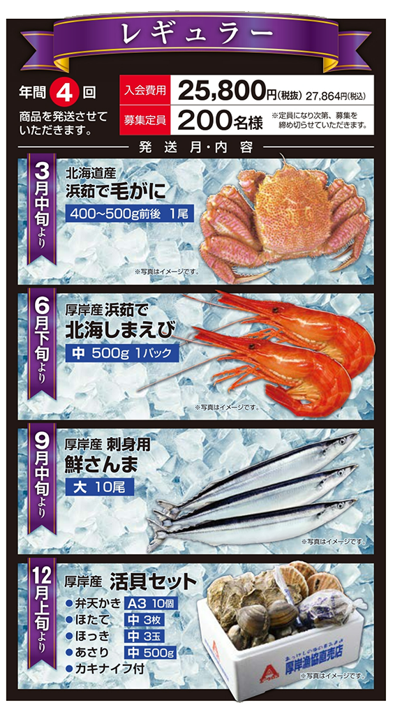 美食クラブ　レギュラーの内容